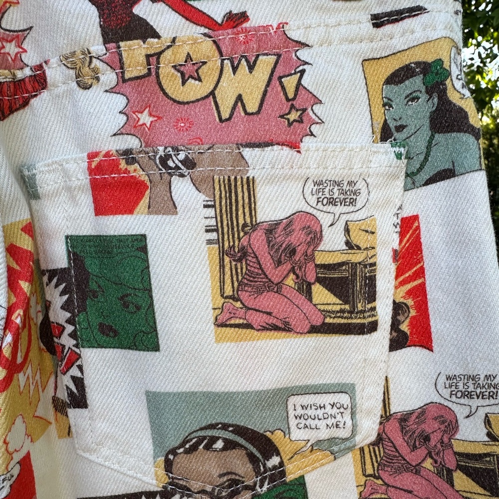 Comic High Rise Straight Long Jeans - Picture 9 of 9